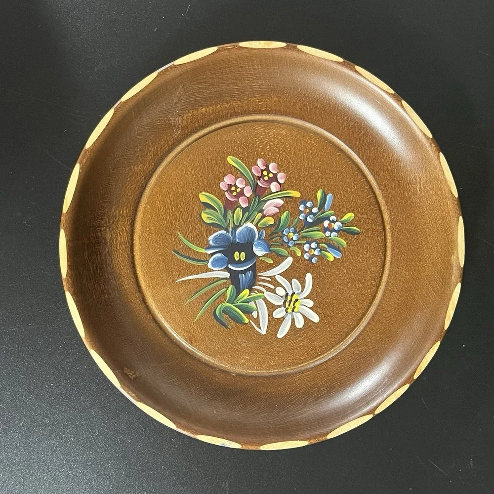 Vintage Wooden Plate Wall Decor 7